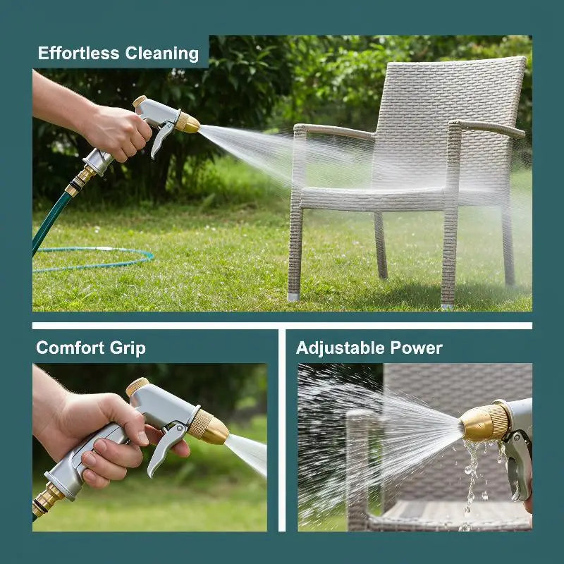 High Pressure Metal Garden Hose Nozzle – Anti-Leak Car Wash Garden Hose Nozzle Richie's