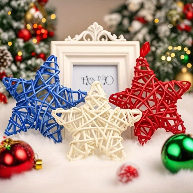 Woven Rattan Star Ornaments – Holiday & Home Window Décor Hanging Star Ornament Richie's