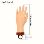 Practice Nail Hand with Desktop Bracket | Mannequin Training Nail Practice Hand Richie's Left hand