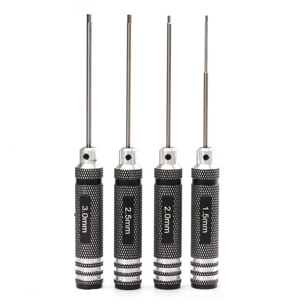 TiN Hex Driver Wrench 1.5–3mm for RC Helicopter | TOTNEND Hex Driver Wrench Richie's black Four pieces