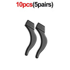 Silicone Anti-Slip Glasses Ear Hooks & Eyewear Grip Holder Eyewear Accessories Richie's Black 5pairs