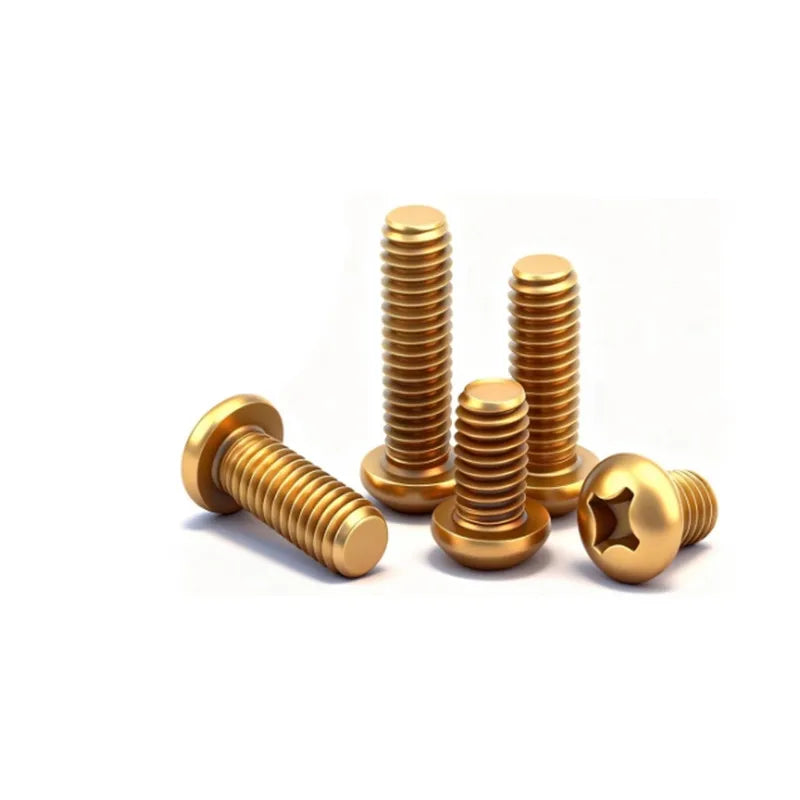 M3 M4 M5 M6 Brass Phillips Pan Head Machine Screws GB818 Brass Machine Screws Richie's