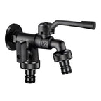 Outdoor Brass Antifreeze Faucet Dual Outlet Wall Mount Garden Tap Garden Faucet Richie's