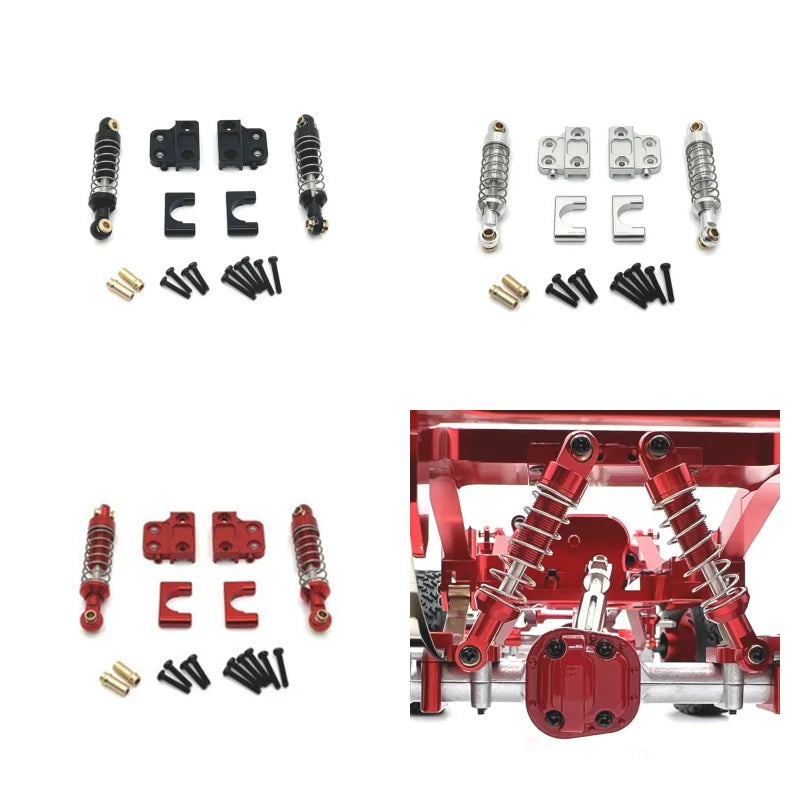 Metal Rear Shock Absorber Set for MN 1/12 MN82 LC79 RC Car RC Car Upgrade Parts Richie's