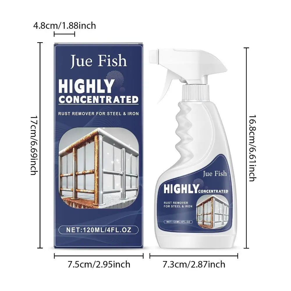 Heavy-Duty Metal Rust Remover Spray – Fast-Acting 120ml Rust Remover Spray Richie's