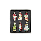 Hand-Painted Glass Christmas Ornaments Set 6/9 Pcs – Snowman Christmas Ornament Set Richie's