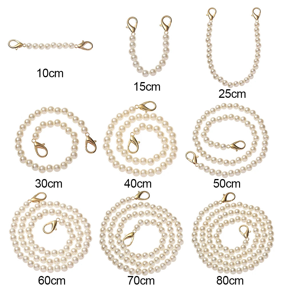 Pearl Bag Strap Beaded Handbag Chain – 14 Sizes DIY Replacement Bag Strap Accessory Richie's