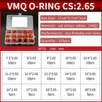 NBR Silicone FKM O-Ring Repair Kit – 1.8mm & 2.65mm Gasket Set O-Ring Repair Kit Richie's 90-VR-BW125M