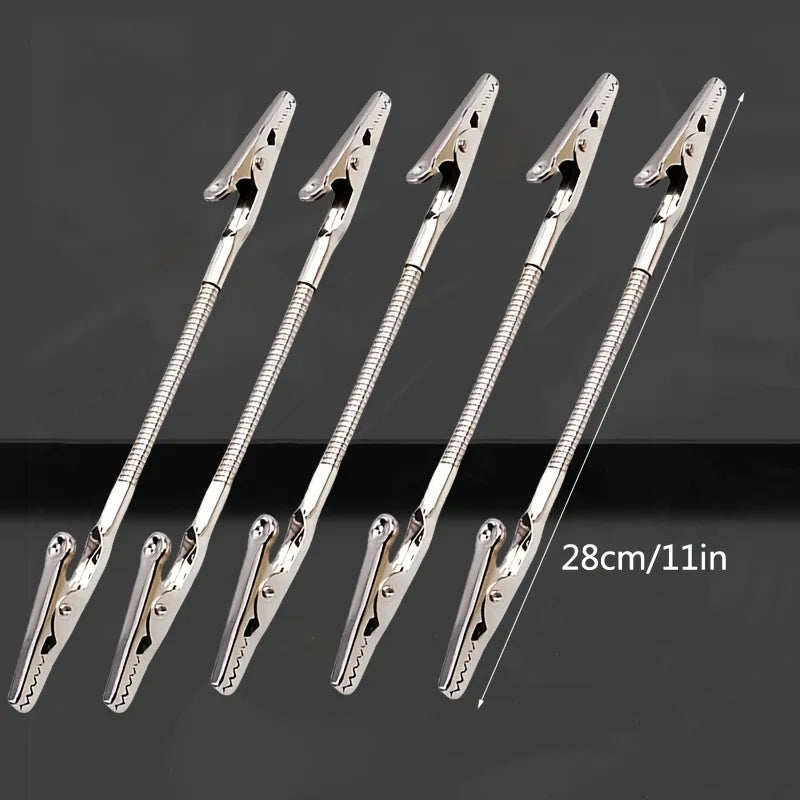 Heavy-Duty Double-Headed Crocodile Clip Holder – Bendable Clip Holder Clamp Richie's