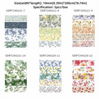 5 Rolls Spring Flower Washi Tape – Multicolor DIY Craft Set Decorative Washi Tape Richie's