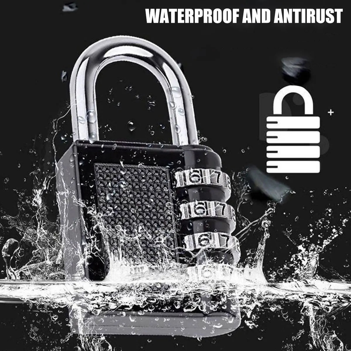 4-Digit Zinc Alloy Combination Padlock – Weatherproof Locker Lock Combination Padlock Richie's