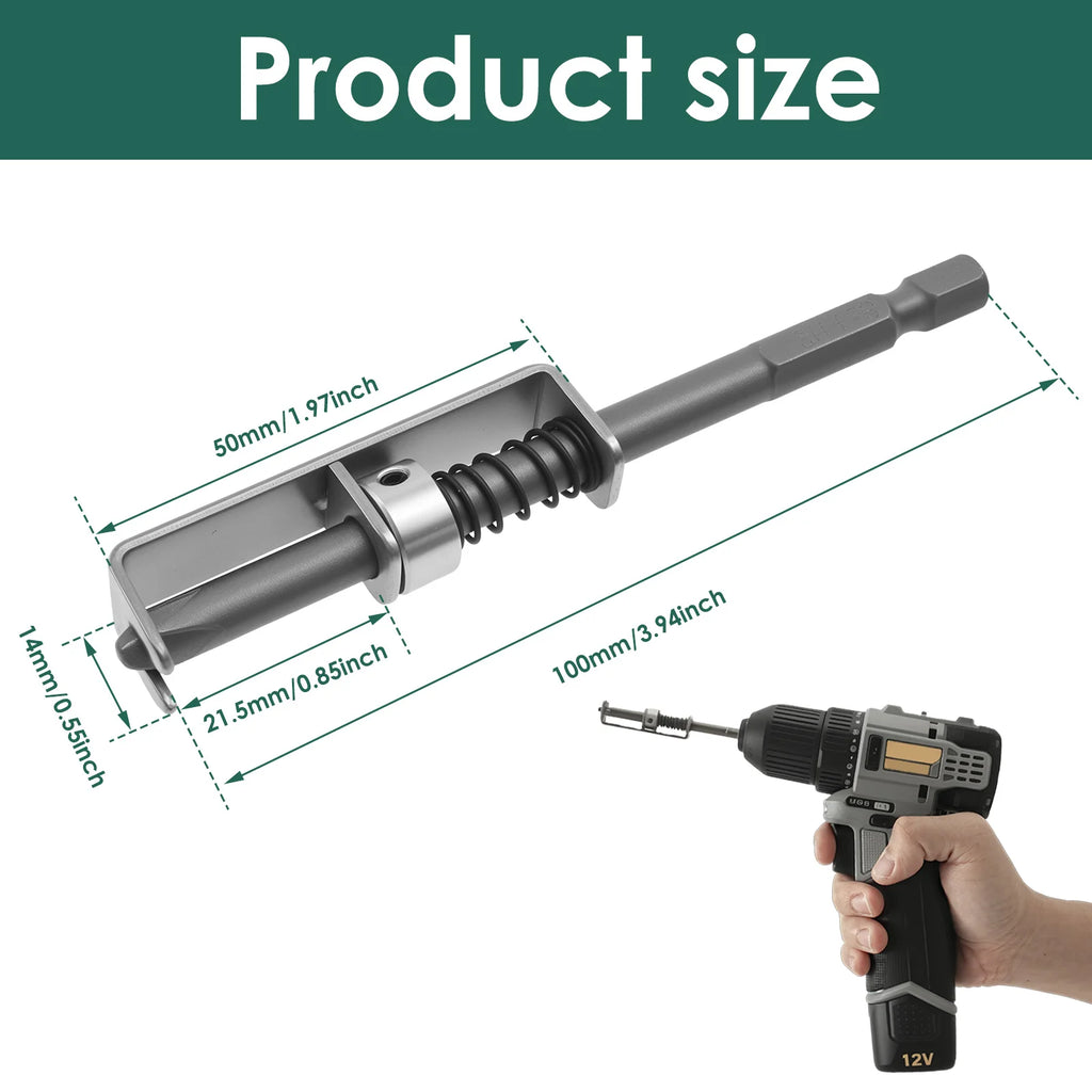 4-Pack Spring Loaded Screw Holder Bits – Anti-Drop Aluminum Alloy Screwdriver Bit Holder Richie's