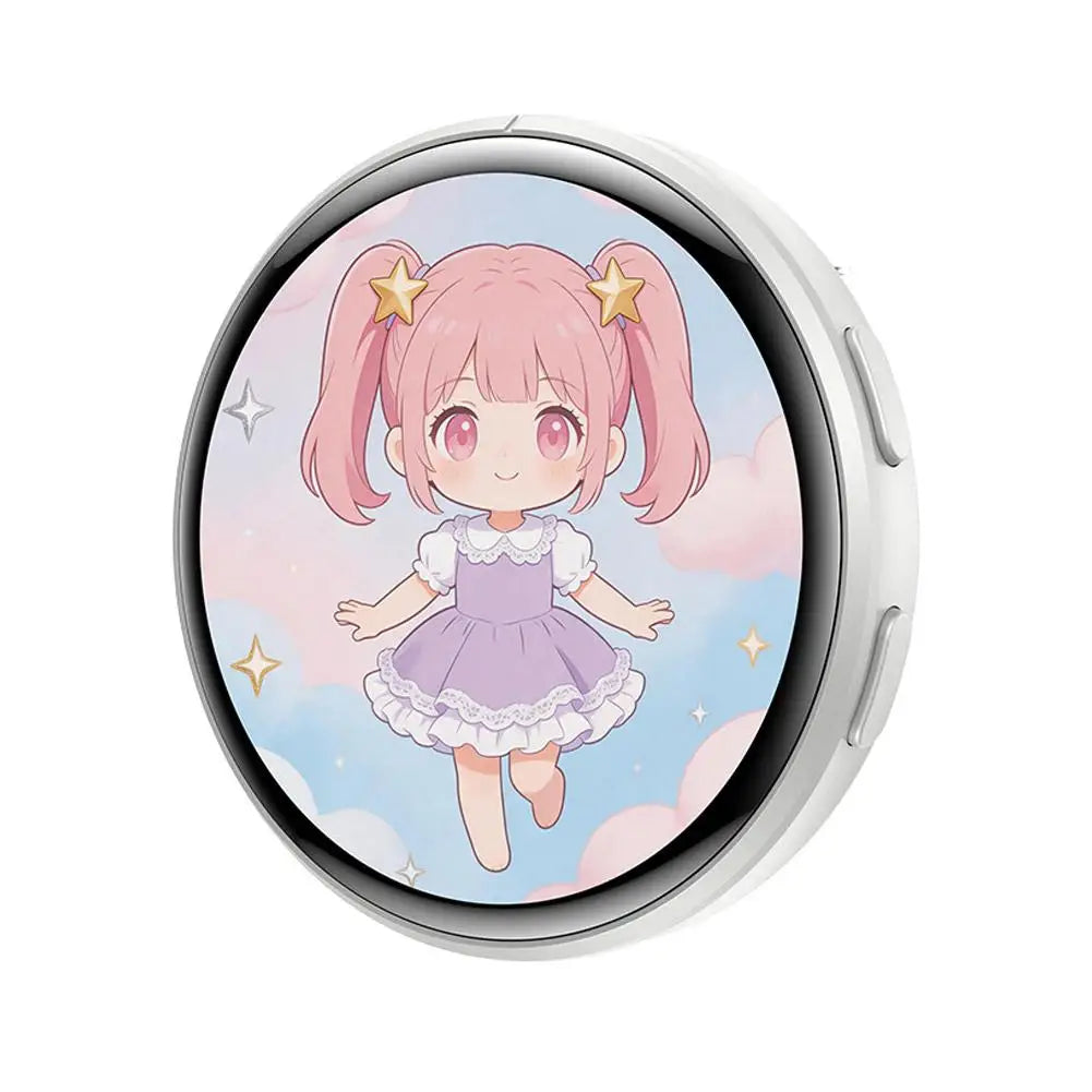 Anime Smart Digital E-Badge Display Pin | GIF Screen Otaku Gift Smart Display Badge Richie's B
