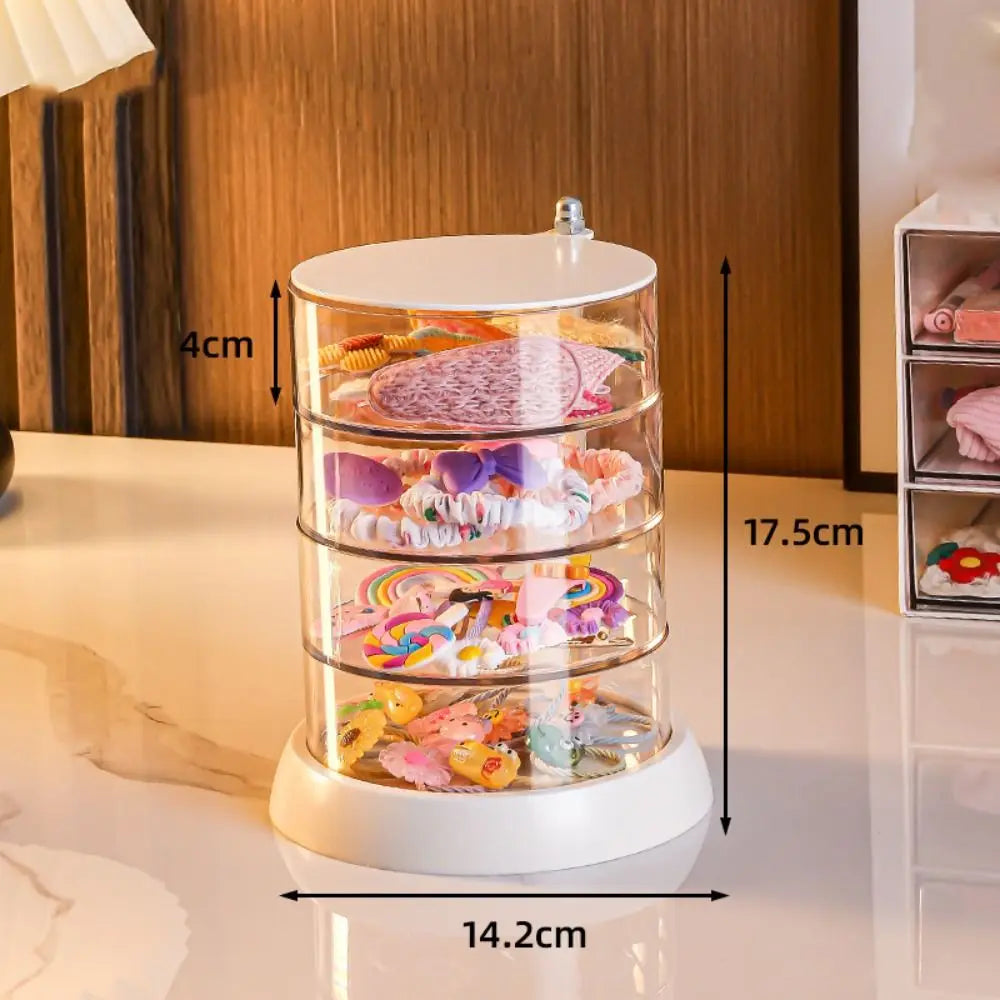 Multi-Layer Rotating Jewelry Box Organizer – Transparent Jewelry Box Organizer Richie's 4-layers