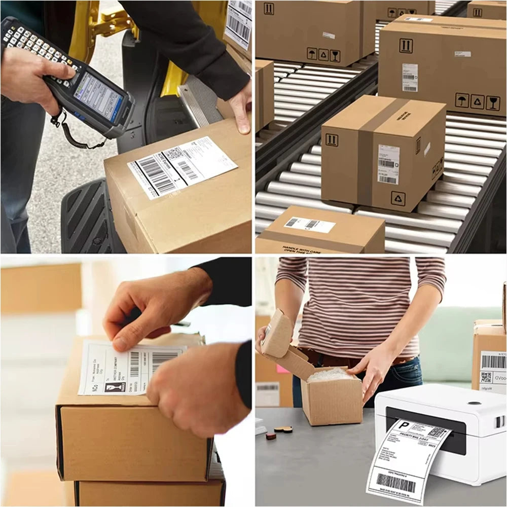 Marklife 4x6 Direct Thermal Shipping Labels 100x150mm | 100-500 PCS Thermal Shipping Labels Richie's