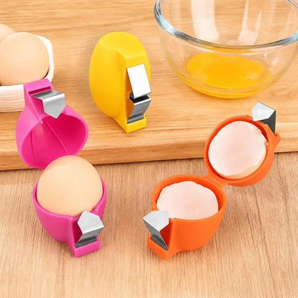 3-Pack Egg Shell Opener & Cracker – Pink, Yellow & Orange Egg Shell Opener Richie's