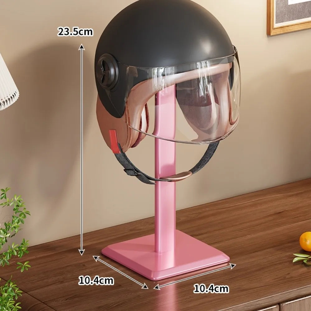 Multifunctional Helmet & Hat Display Stand | Desktop Rack Helmet Hat Stand Richie's Pink aluminum rod