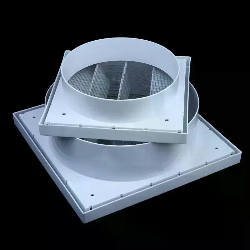 White Plastic Vent Cover Grille – One-Way Exhaust & Waterproof Exhaust Vent Cover Richie's