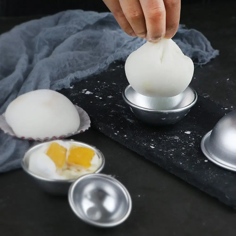 3D Aluminum Ball Mold – Mochi Snowball Cake Pastry Mould Cake & Pastry Mold Richie's