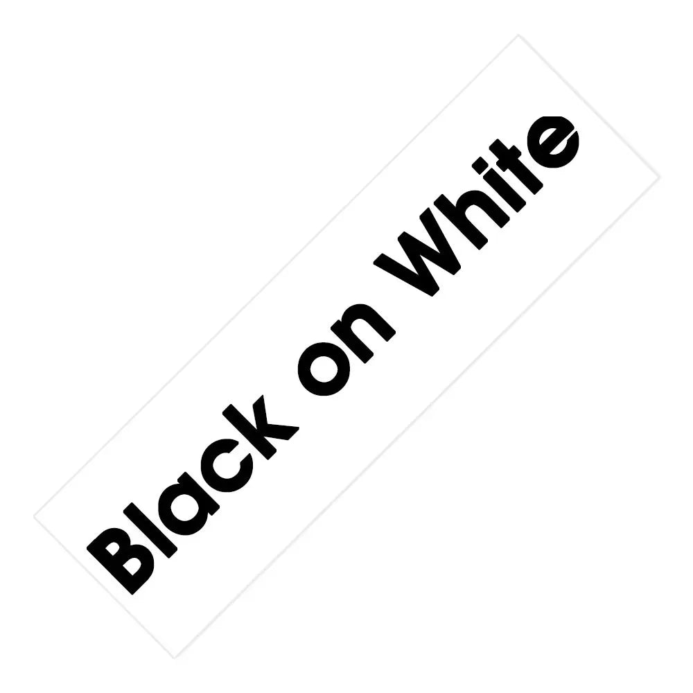MarkDomain Brother TZe Laminated Label Tape 6mm 9mm 12mm Label Maker Tape Richie's Black on White 6mm