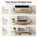 Monitor Riser with Keyboard Organizer & Desktop Storage Shelf Monitor Riser Stand Richie's
