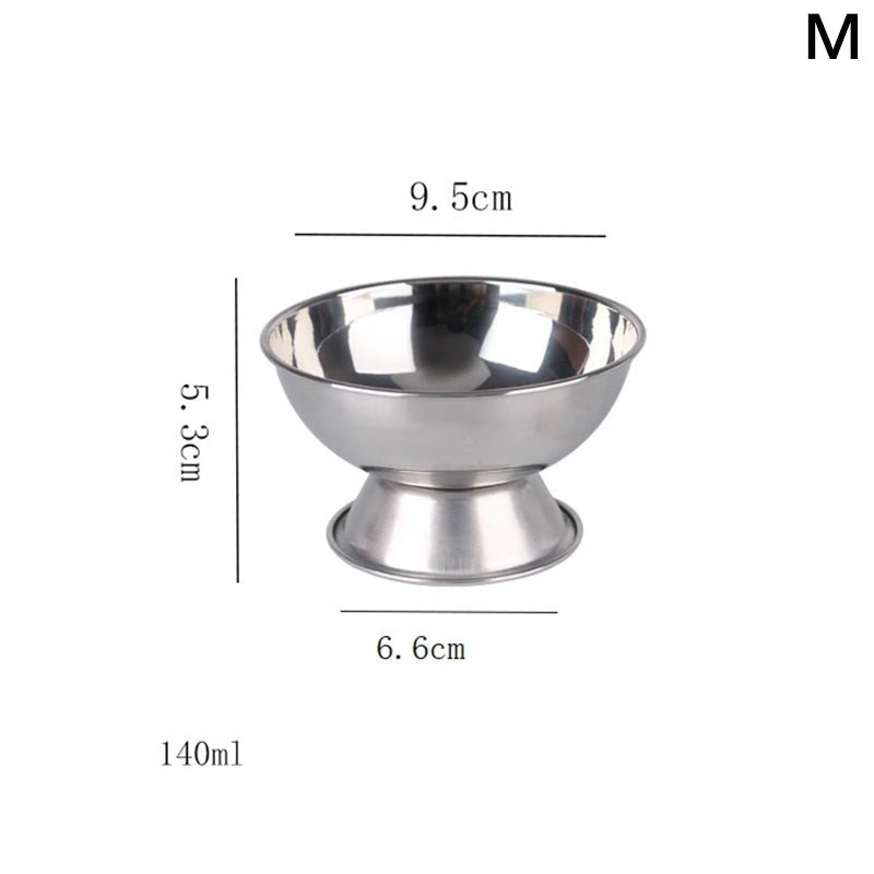 Stainless Steel Ice Cream Cups & Dessert Bowls | S, M, L Dessert Bowl Set Richie's M