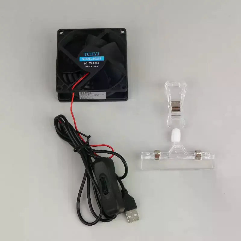 USB Aquarium Cooling Fan Adjustable Angle Variable Speed Fish Tank Aquarium Cooling Fan Richie's