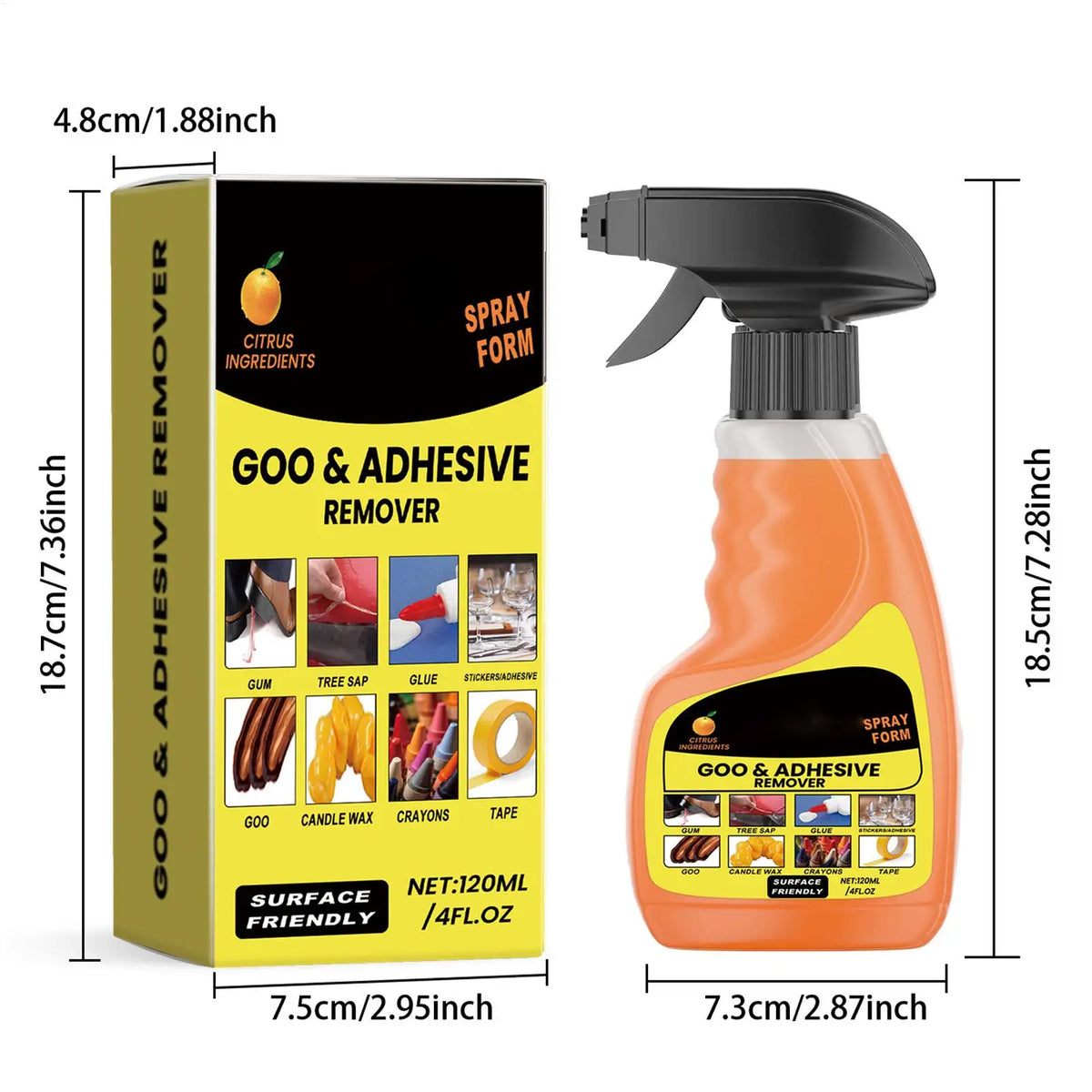 Odorless Adhesive Remover Spray | Multi-Surface Decal Cleaner Adhesive Remover Spray Richie's