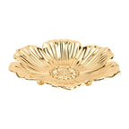 Gold Turkish Serving Tray – Embossed Round Iron Centerpiece Decorative Serving Tray Richie's B