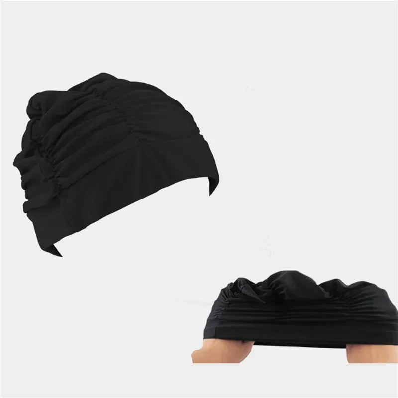 Elastic Swim Cap for Long Hair – Unisex Turban Bathing Cap Swim Cap Richie's