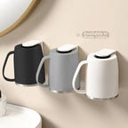 304 Stainless Steel Magnetic Mouthwash Cup – No-Drill 400ml Bathroom Cup Holder Richie's