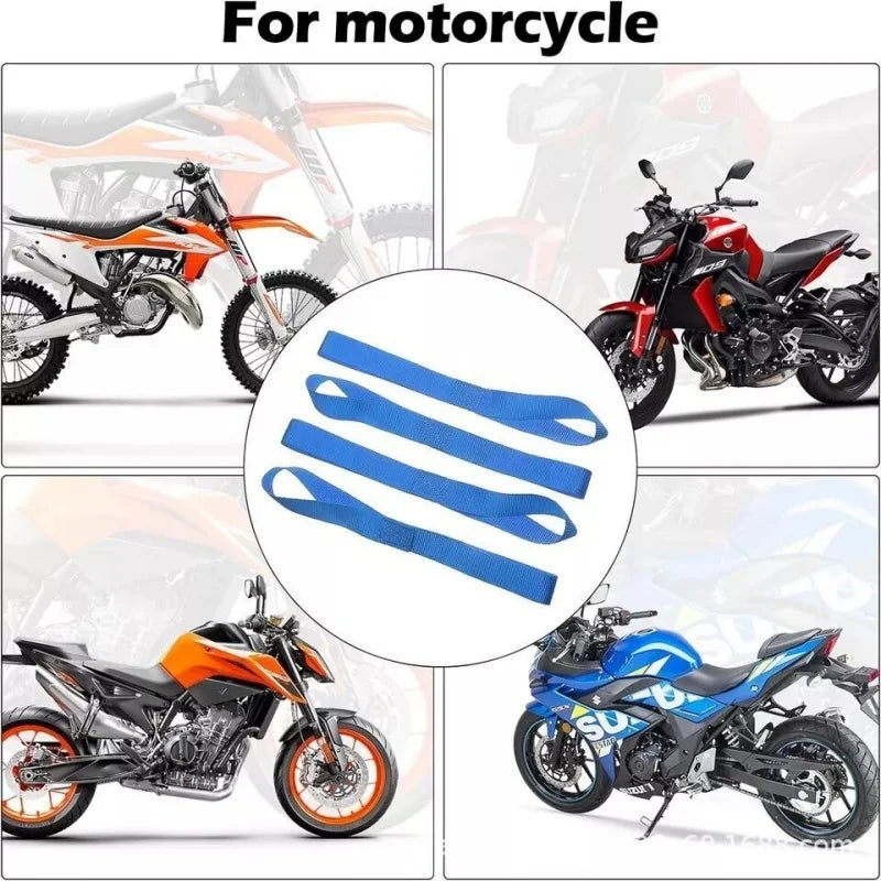 Motorcycle Soft Loop Tie Down Straps – 600LBS Nylon Hauling Motorcycle Tie Down Straps Richie's
