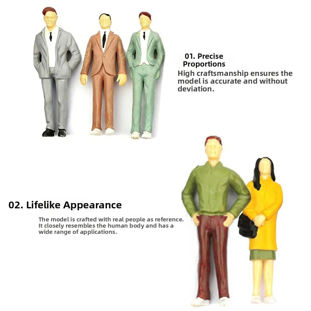Scale Model People Figures 1:25–1:300 Mixed Poses 10/50pcs Model Miniature Figures Richie's