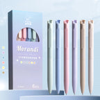 6-Pack Morandi Pastel Retractable Gel Pens – 0.5mm Fine Point Gel Pens Set Richie's