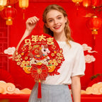 2026 Horse Year Chinese New Year Couplet Red Tassel Decor Holiday Couplet Decor Richie's