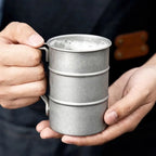 Retro Stainless Steel Mug 380/500ml – Camping & Picnic Cup Stainless Steel Mug Richie's