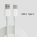 FUCHU 6A Braided USB-A to USB-C Fast Charging Cable 1M 2M USB-C Charging Cable Richie's White 2m