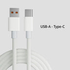 FUCHU 6A Braided USB-A to USB-C Fast Charging Cable 1M 2M USB-C Charging Cable Richie's White 2m