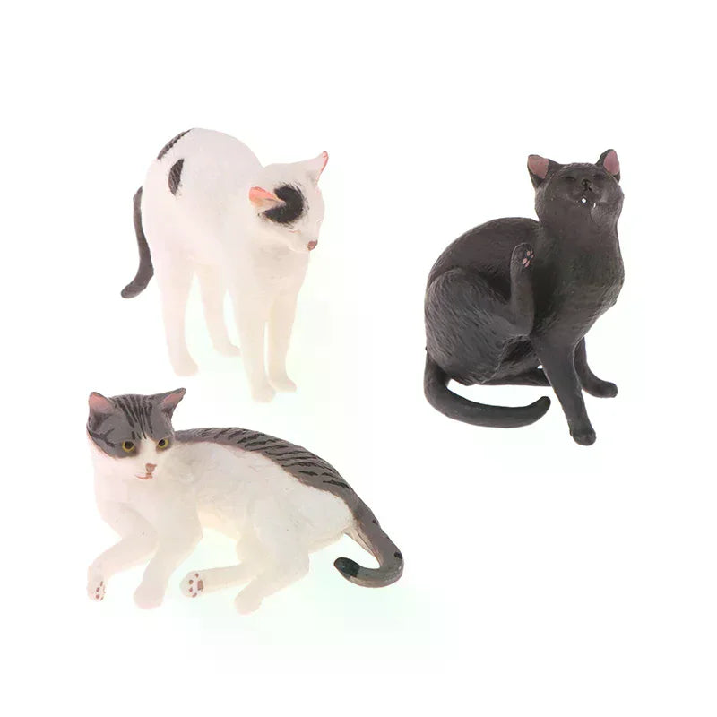 Kawaii Orange Cat Figurine Mini Desktop Decoration Ornament Cat Figurine Ornament Richie's