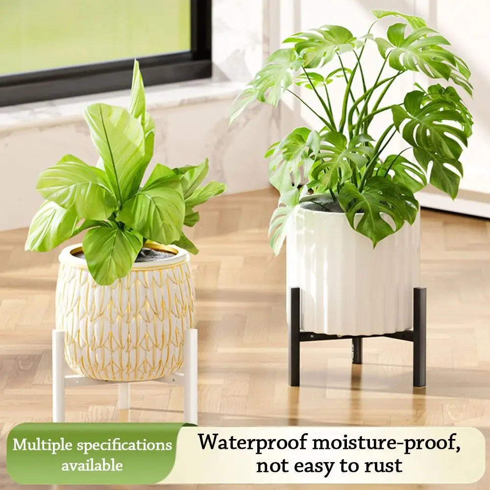 Modern Metal Flower Stand Rack with Casters – Triangle Planter Metal Plant Stand Richie's