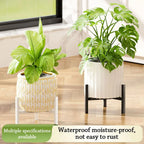 Modern Metal Flower Stand Rack with Casters – Triangle Planter Metal Plant Stand Richie's