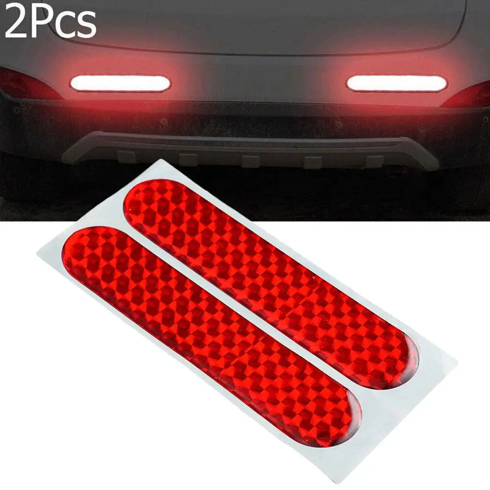 2-Pack Red Reflective Car Door Safety Stickers – Warning Strips Car Safety Decals Richie's