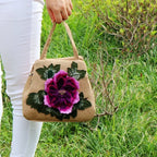 Ethnic Embroidered Floral Canvas Tote Handbag for Women Canvas Tote Handbag Richie's style5