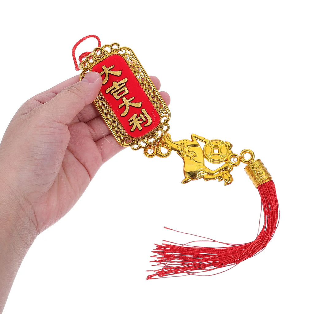 5Pcs Chinese New Year 2027 Goat Zodiac Tassel Hanging Ornaments Holiday Hanging Ornaments Richie's Default Title