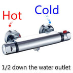 Brass Thermostatic Shower Faucet Concealed Mixing Valve Chrome Thermostatic Shower Faucet Richie's Down outlet DN15