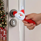 Santa Claus Door Handle Covers | Christmas Glove Decorations Christmas Door Decoration Richie's