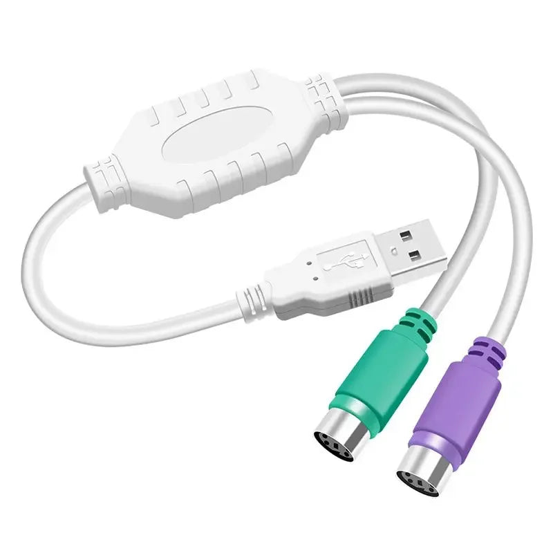FUCHU USB Male to PS/2 Female Adapter – Mouse & Keyboard USB Adapter Richie's 0.2m
