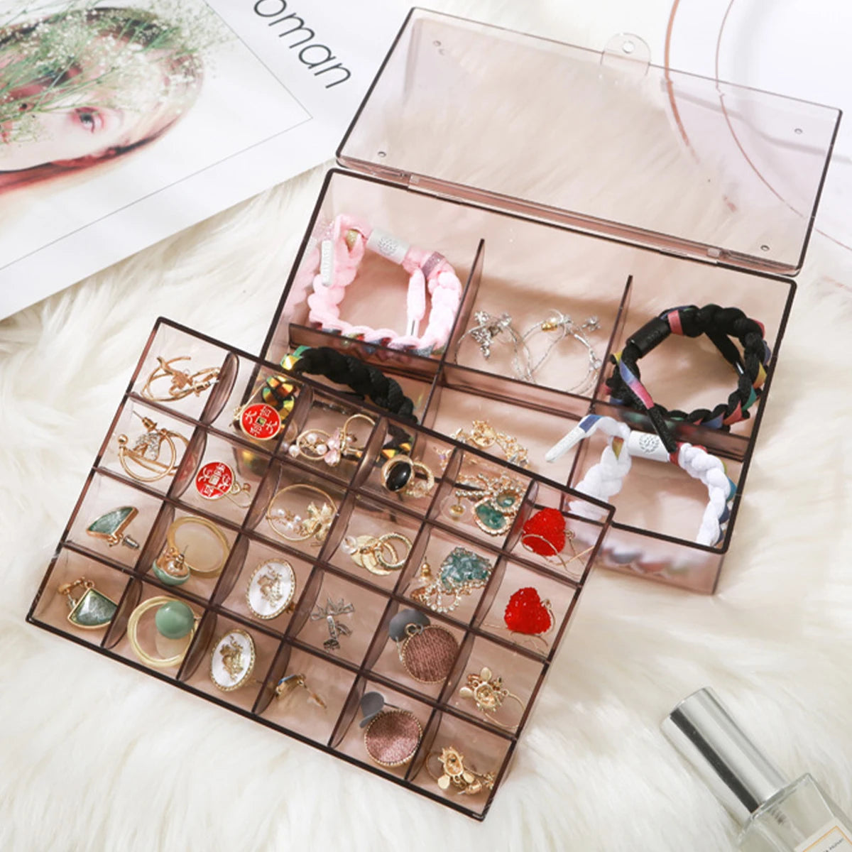Transparent Multi-Layer Jewelry Storage Box | Large Capacity Jewelry Storage Box Richie's Default Title