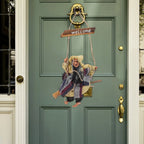Halloween Witch Welcome Hanging Door Sign Wall Décor Pendant Halloween Door Sign Richie's