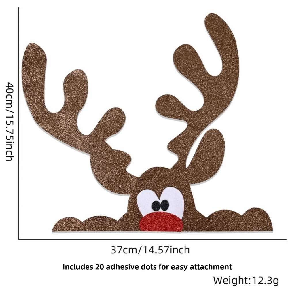 Large Christmas Window & Door Stickers – Snowman, Santa, Reindeer Christmas Wall Stickers Richie's D